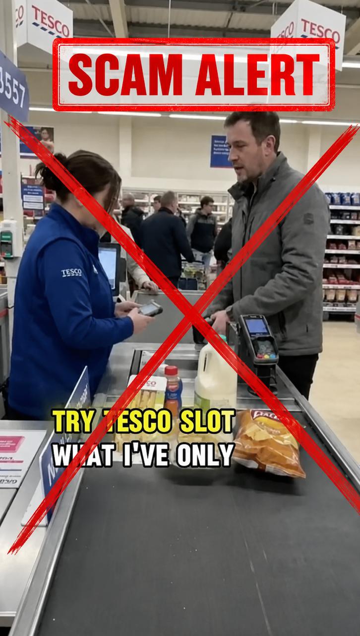 Misleading Tesco Slots checkout ad promoting an unrelated casino offer